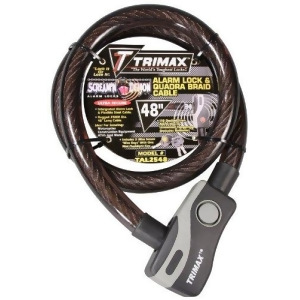 Trimax Tal2548 4' X 25 Mm Alarm Lock And Quadra-Braid Cable - All