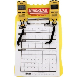 Quickcar Racing Products 51-053 Yellow Acrylic Clipboard Dual Timing System - All