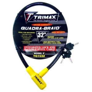 Trimax Tq1532 Braided Cable W/ Keyed Cable Lock 32In. X 15Mm - All