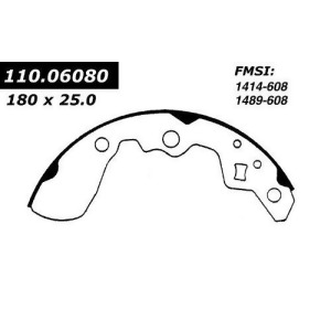 Centric Parts 111.06080 Brake Shoe - All
