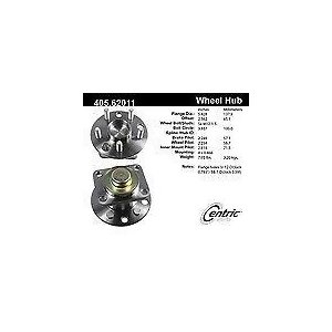 Centric 405.62011E Standard Axle Bearing And Hub Assembly - All