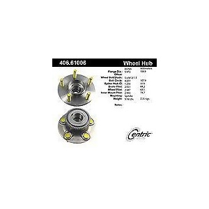 Centric 406.61006E Standard Axle Bearing And Hub Assembly - All
