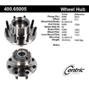 Centric 400.65006E Wheel Hub Assembly - All