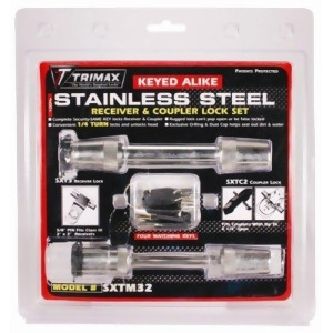 Trimax Sxtm32 Trimax Stainless Steel 5/8 Reciever Lock 2-1/2 Span Coupler - All