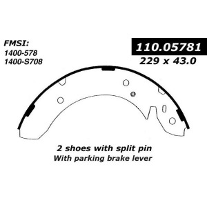 Centric Parts 111.05781 Brake Shoe - All