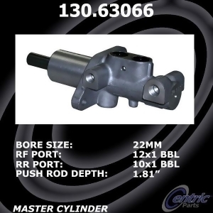 Centric 130.63066 Brake Master Cylinder - All