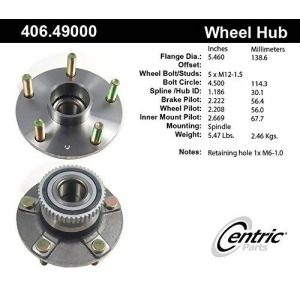 Centric 406.49000E Standard Axle Bearing And Hub Assembly - All