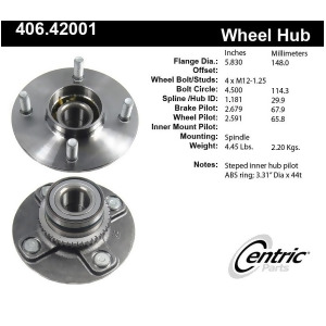 Centric 406.42002 Wheel Hub Assembly - All