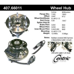 Centric 407.66012 Wheel Hub Assembly - All