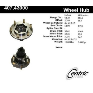Centric 407.43000E Standard Axle Bearing And Hub Assembly - All