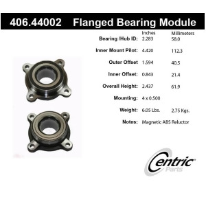 Centric 406.44003 Wheel Hub Assembly - All