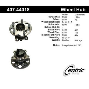 Centric 407.44019 Wheel Hub Assembly - All