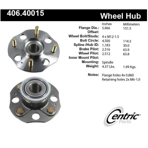 Centric 406.40016 Wheel Hub Assembly - All