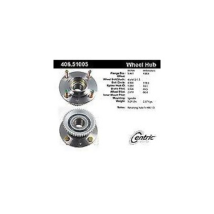 Centric 406.51005E Standard Axle Bearing And Hub Assembly - All