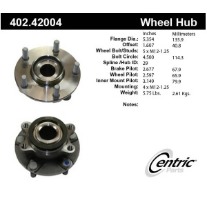 Centric 402.48000 Wheel Hub Assembly - All