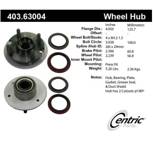 Centric 403.63005E Wheel Hub Assembly - All