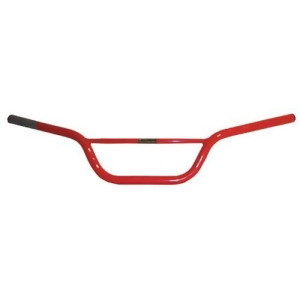 Emgo 23-92484 Red 7/8 Carbon Steel Replica Handlebar - All