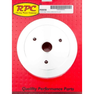 Racing Power Company R8858 Chrome Swp Single Groove Pulley For Small Block Chevy - All