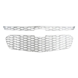 Fits 14-15 Chevy Malibu All Models-Chrome Grille Overlay - All