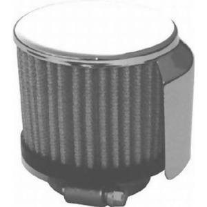 Chrome Clamp-on Filter Breather With Shield 1 12 - All