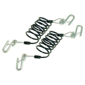 Demco 9523003 Coiled Safety Cable Pair With Hooks - All