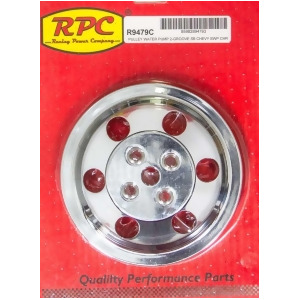Sbc Chrome Alum Swp Pulley Double Groove - All
