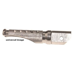 Emgo 50-11281A Silver Anodized Aluminum Rear Slash Cut Foot Pegs - All