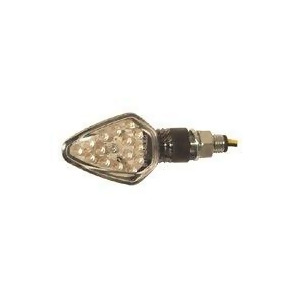 Emgo 61-75361 Amber/Black Finish Mini Decorative Led Turn Signal Light - All