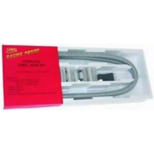 Racing Power Company R7314 2-44In Stainless Heater Hose Kit W/Chrome Ends - All