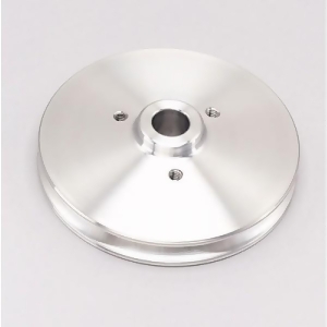 March Performance 504 Clear Powdercoat Aluminum 1V Power Steering Pulley - All