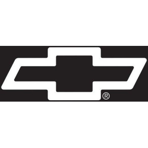 Chroma Graphics 4302 Chevy Logo Cutz Rear Window Decal - All