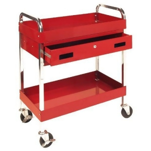 Wilmar W54004 Two Shelf Utility Cart With Drawer - All