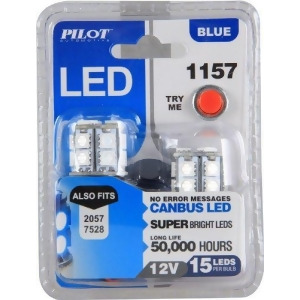 Pilot Automotive Il-1157B-15 Blue 15-Smd Led Turn/Tail Light Bulb 2 Piece - All