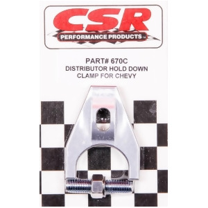 Csr Performance Products 670C Clear Distributor Hold Down Clamp For Chevy - All