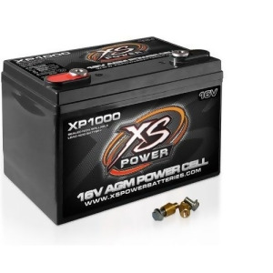 Xs Power Xp1000 16V 2 400 Amp Agm Battery With 3/8 Stud Terminal - All