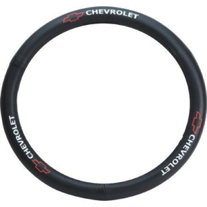 Pilot Automotive Sw-111 Genuine Leather Steering Wheel Cover With Chevrolet Logo - All