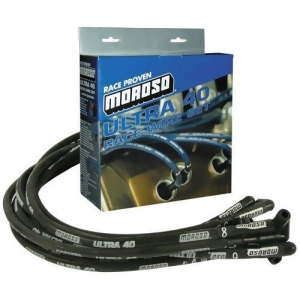 Moroso 73820 Ultra 40 Black Plug Wire Set - All