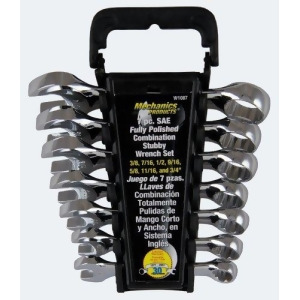 Performance Tool Mechanics Products W1087 7 Piece Stubby Wrench Set - All