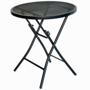 Prime Products 13-5089 Black Steel Bistro Table - All