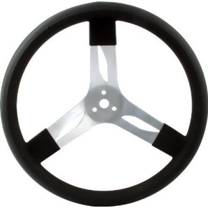 Quickcar Racing Products 68-001 15In Steering Wheel Alum Black - All