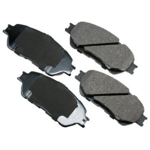 Disc Brake Pad-ProACT Ultra Premium Ceramic Pads Front Akebono Act906a - All