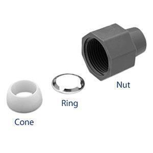 1/2Id Nut/ring/cone - All