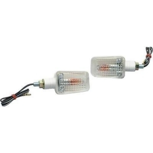 K S Technologies 25-8111 Mini-Stalk Marker Lights White with Clear Lens - All
