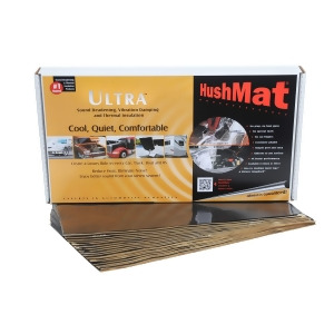 Hushmat 10400 Ultra Black Foil Floor Kit with Damping Pad 20 Piece - All