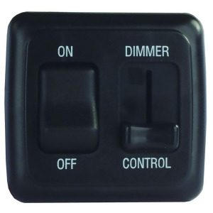 Jr Products 12275 Black Dimmer On/Off Switch With Bezel - All
