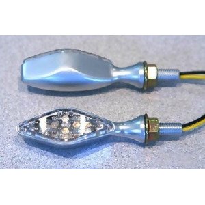 K S 25-8923 Led Ultra Mini-Marker Lights Diamond W/Eyelid Brushed Chrm - All