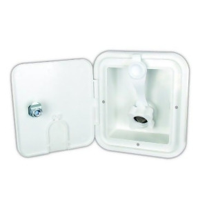 Jr Products Bge12-P-A Polar White City Water Hatch With Key Lock - All