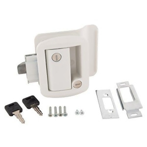 Global Travel Trailer Lock W/keys White - All