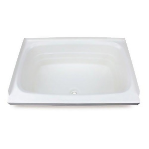 Lippert 209648 Better Bath 24 x 36 Rv Bath Tub Center Drain White - All