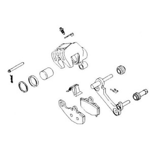 K L Supply Brake Caliper Rebuild Kit 32-0751 - All